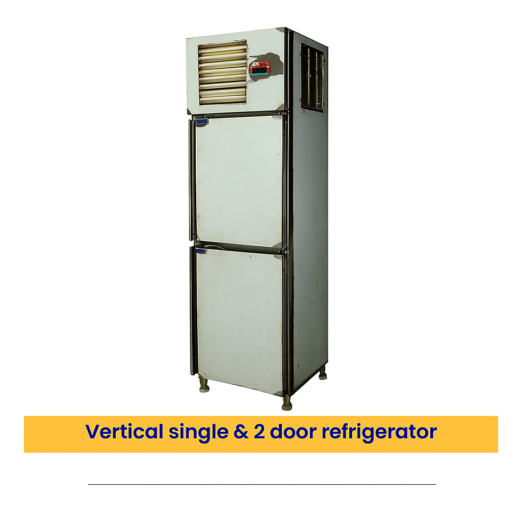Vertical 2 Door S.S Refrigerator